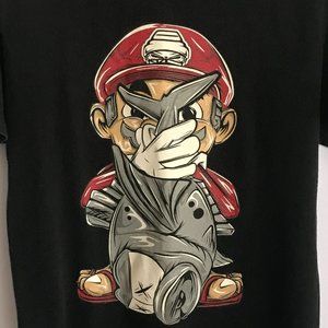 Unique Mario Tshirt w/ Giant Tuna by HI Demand Clothing Hawaii Anime Gamer Sz XS